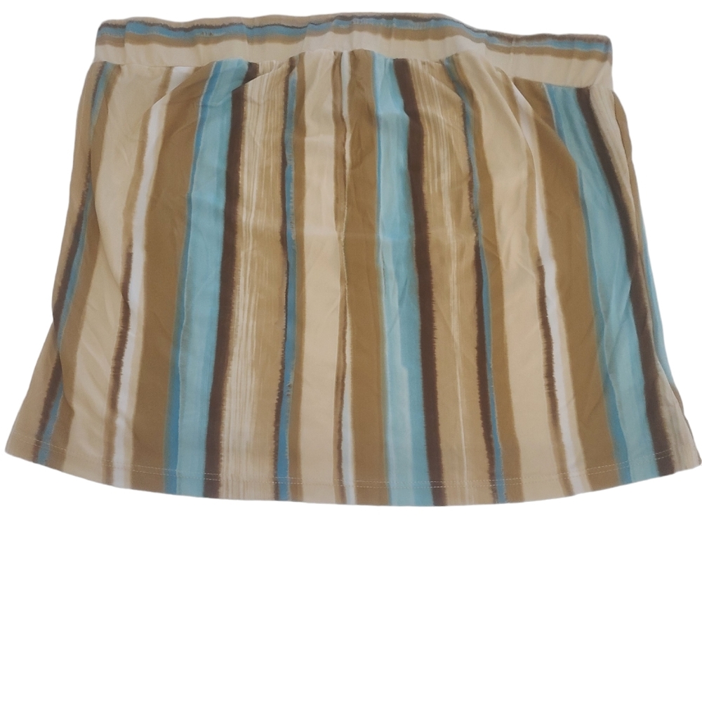 Y2k Rampage Women's Strapless Striped Top Size Large